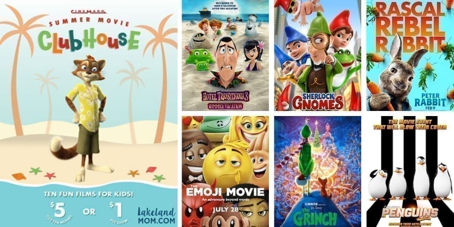 Cinemark Summer Movie Clubhouse 1 Kids Movies In Lakeland