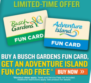 Busch Gardens Preschool Pass Free Admission For 5 Under In 2020