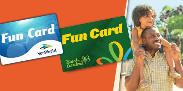 Sea World Busch Gardens Fun Card 2019 2020 Free