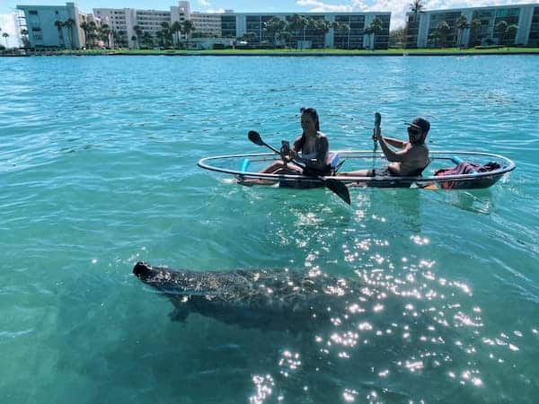 2 Seats Clear Kayak Boat, Clear Transparent Glass Kayak Canoe, See Through