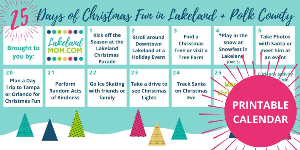 25 Days of Christmas Fun in Lakeland Florida