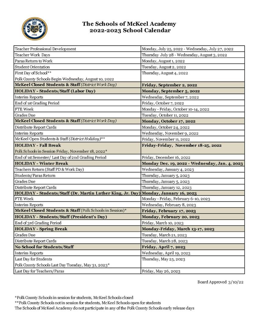 Calendar Polk County 2024 2025 Calendar August 2024