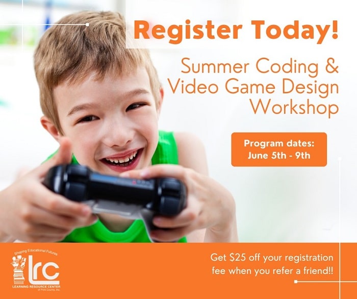 Summer Coding Video Game Workshop Learning Resource Center Summer.2023