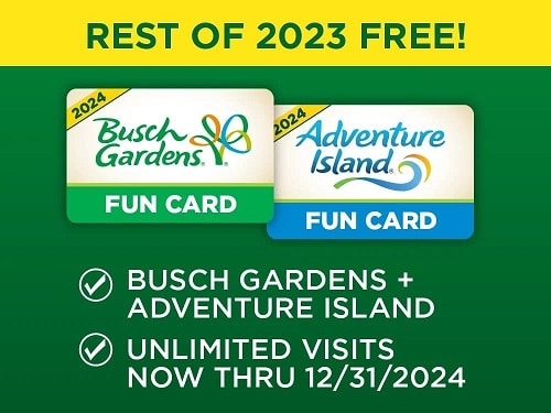 Busch Gardens Fun Card Deal