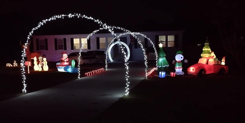 Lochnivar Christmas Lights Polk County near Lancelot