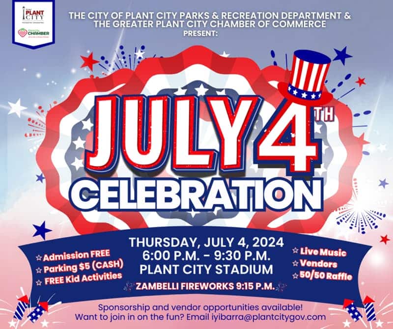 Plant City Fireworks 4th of July 2023