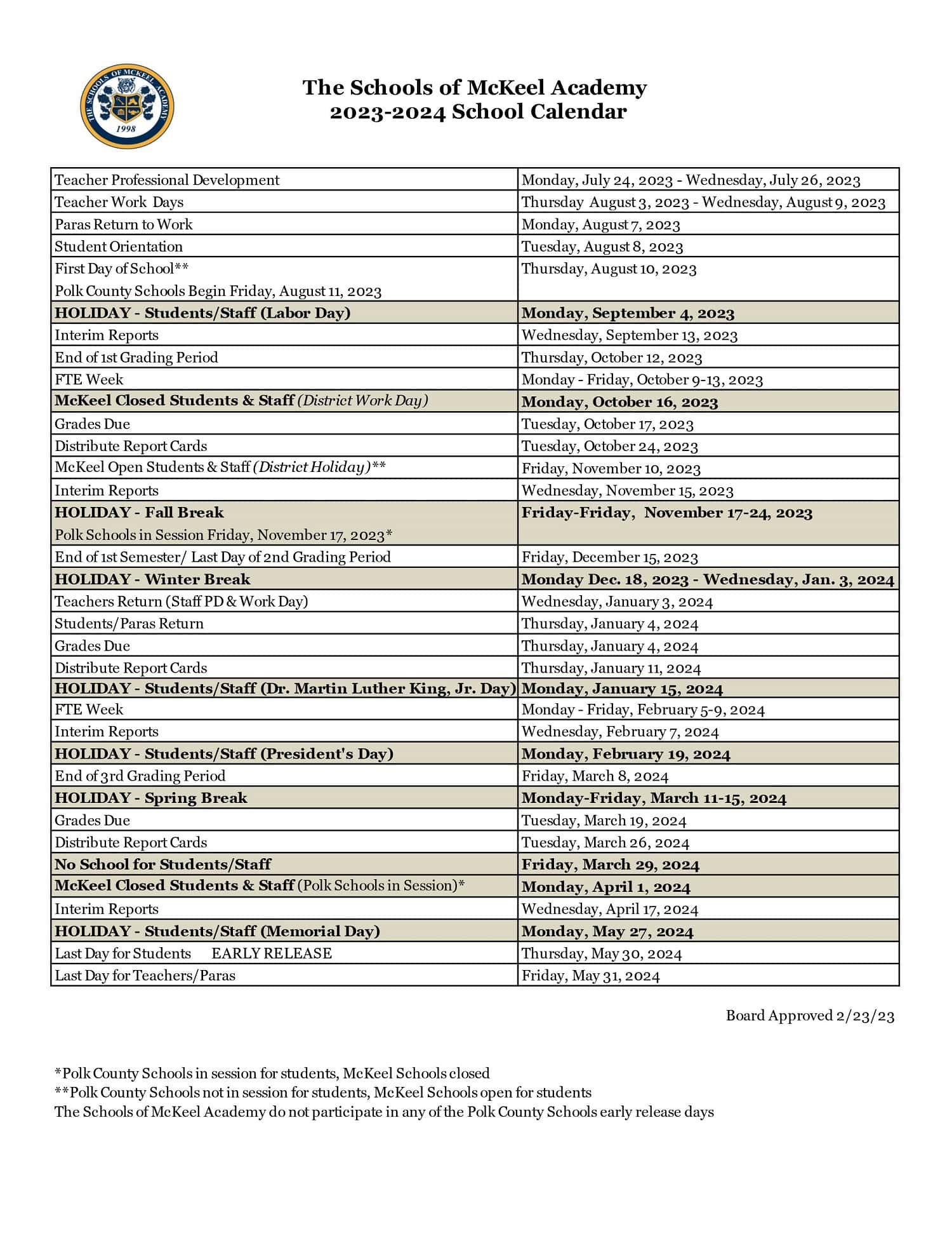 Hillsborough County School Calendar 2024 2025 R 2024 2025 Printable Kira Serena