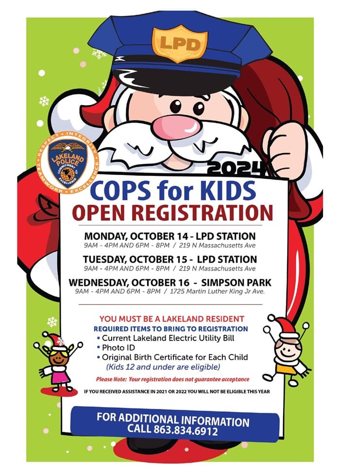 Cops for Kids Registration Lakeland 2023