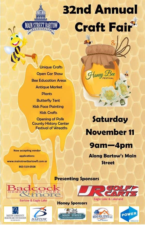 Honey Bee Craft Fair Bartow November.2023