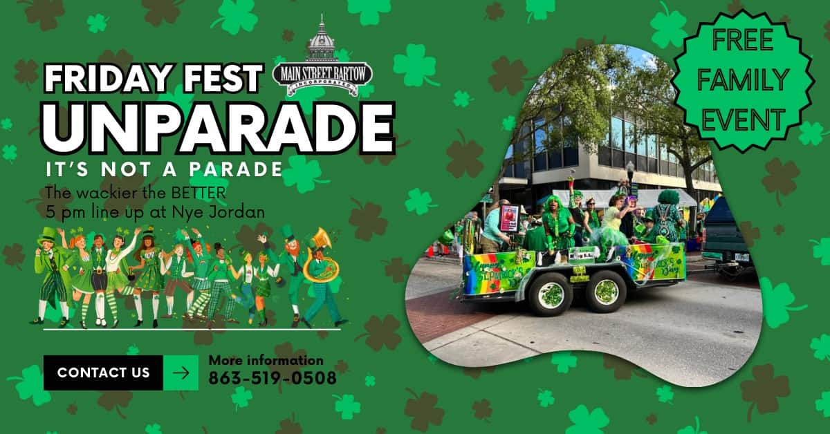 Bartow Friday Fest St. Patricks Unparade March.2024