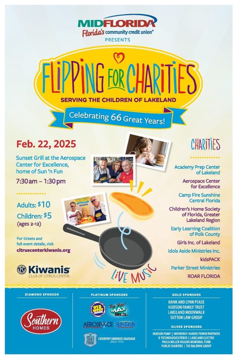 02.2025 Kiwanis Pancake Festival Flipping for Charities Lakeland FL